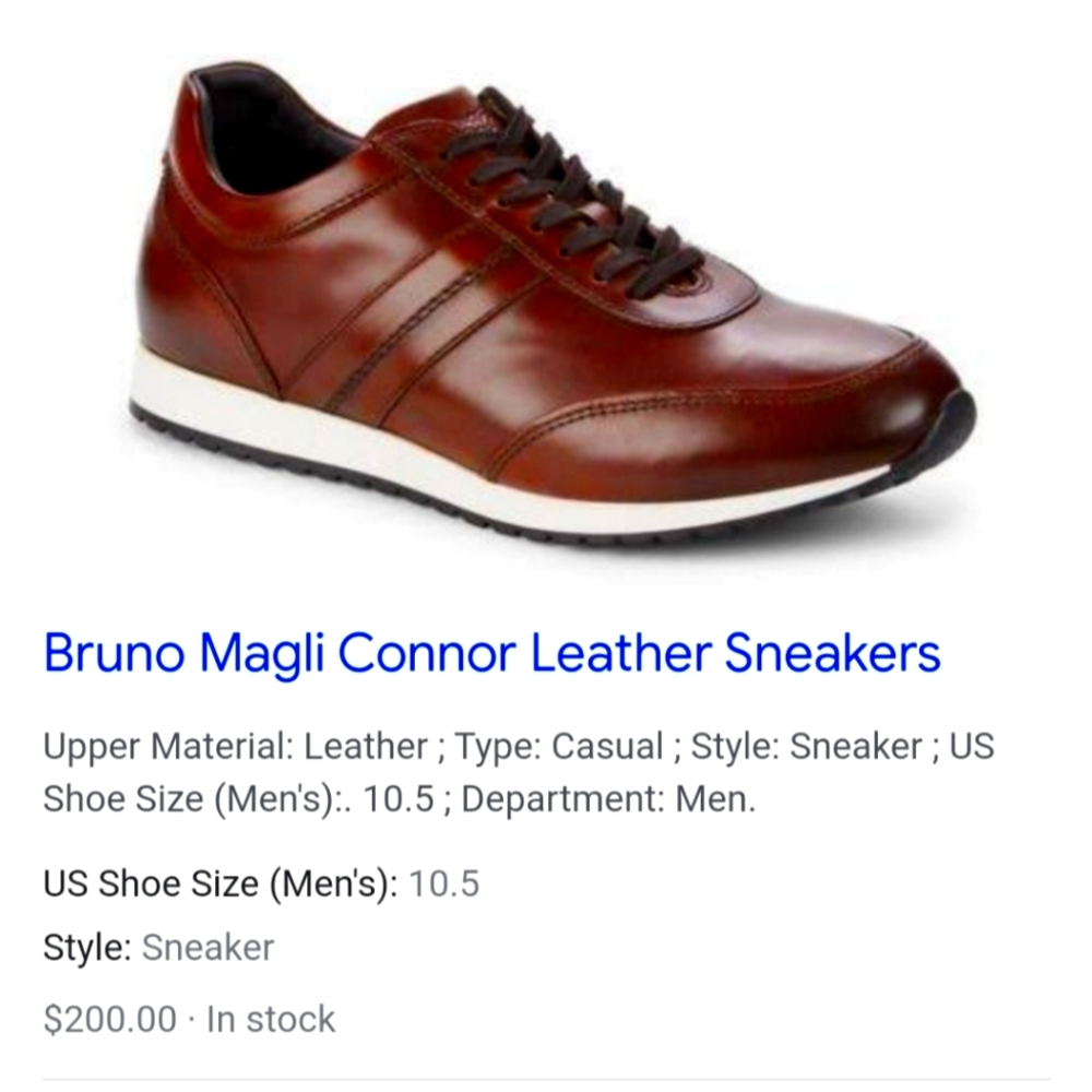 Brunomagli Connor Leather Sneakers
